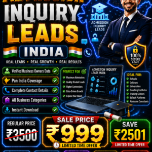Admission Inquiry Leads India Updated 2026