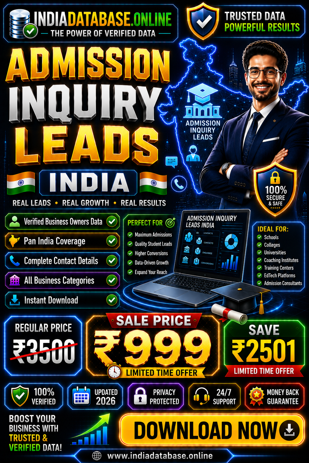 Admission Inquiry Leads India Updated 2026