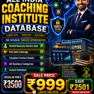 All India Coaching Institute Database Updated 2026