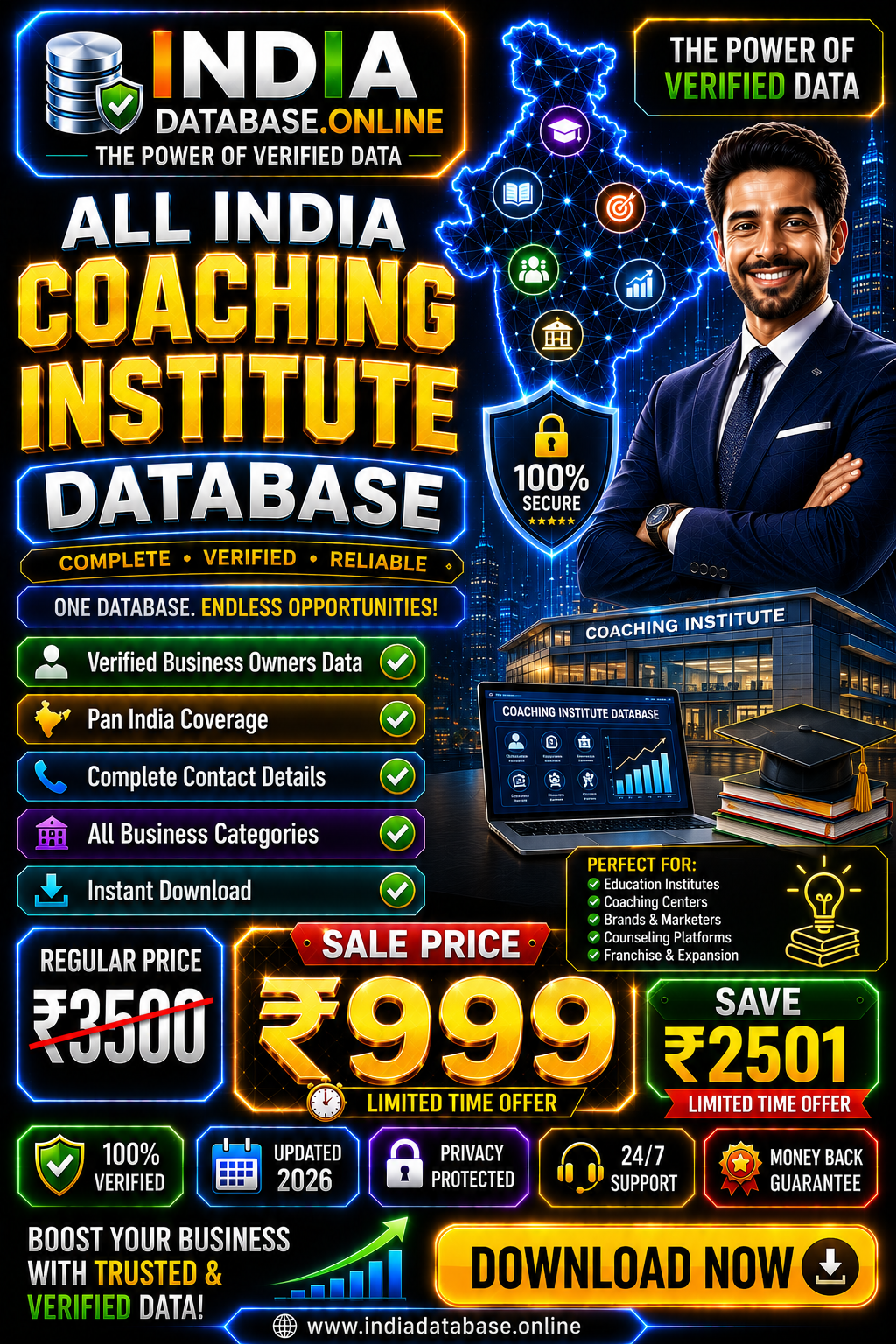 All India Coaching Institute Database Updated 2026