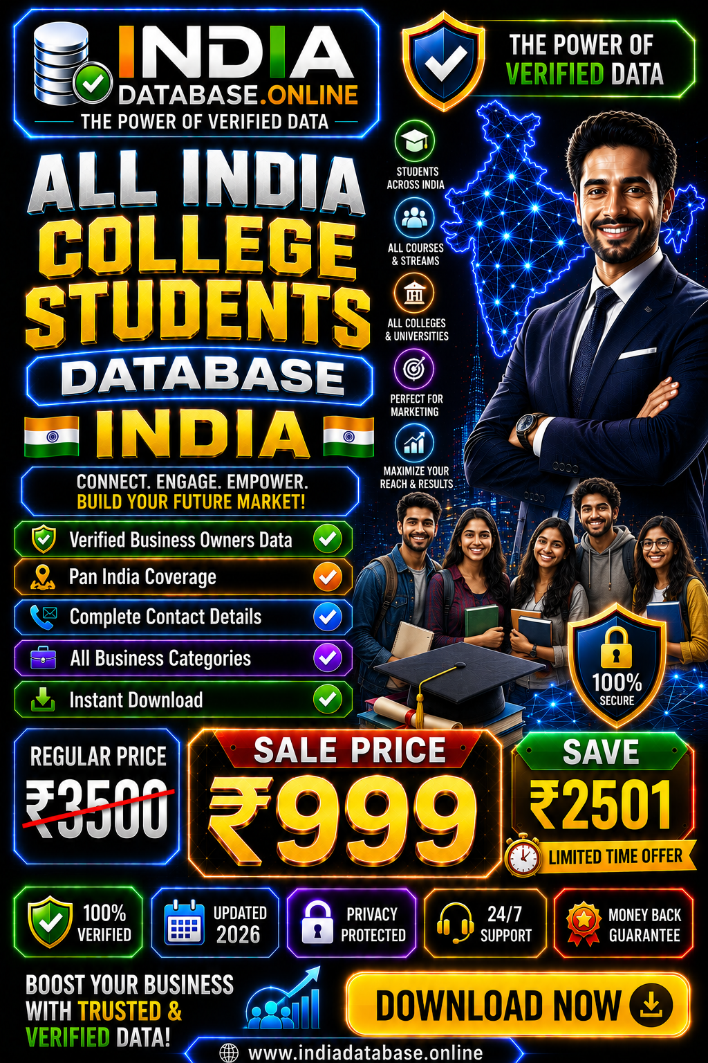 All India College Students Database Updated 2026