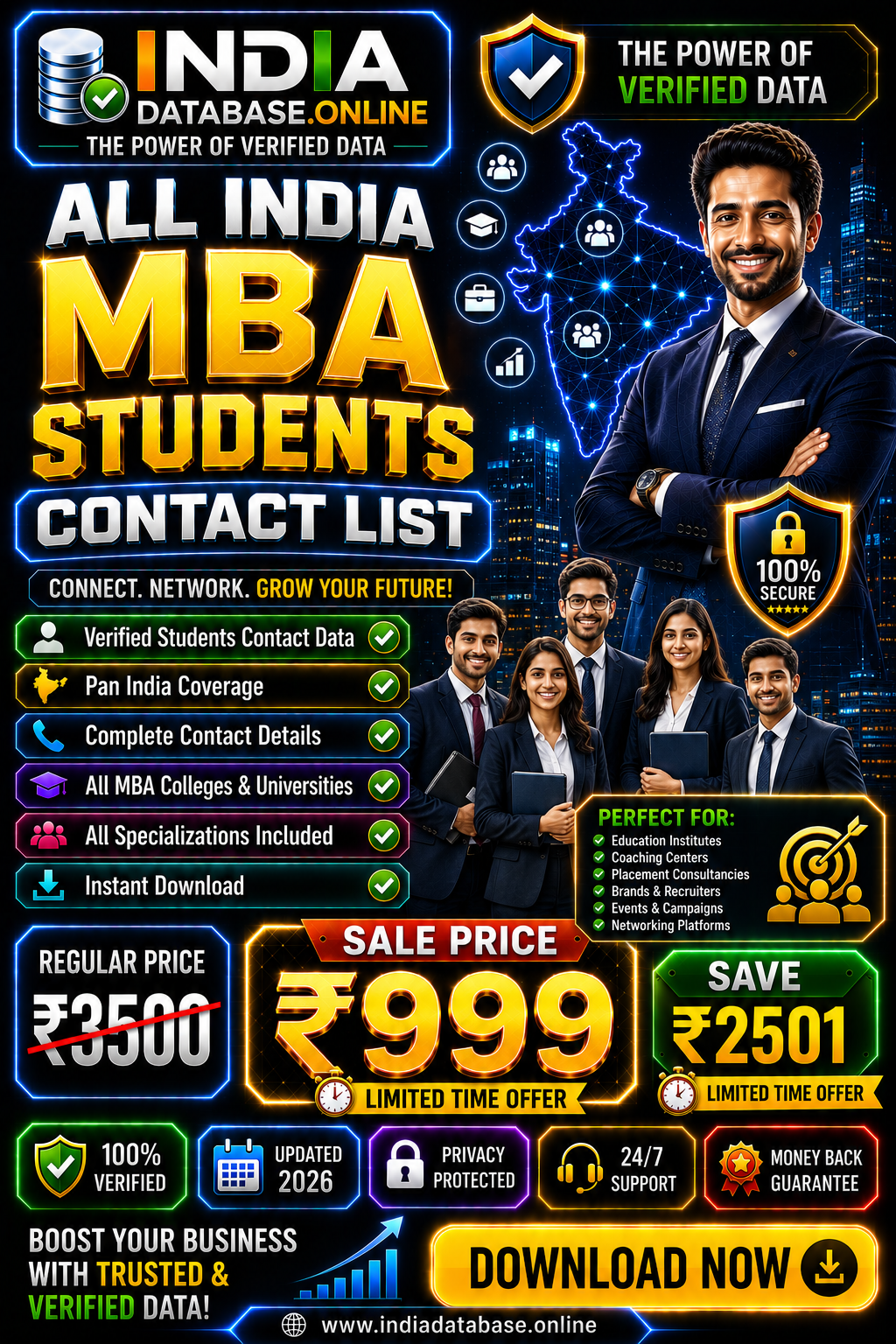 All India MBA Students Contact List Updated 2026