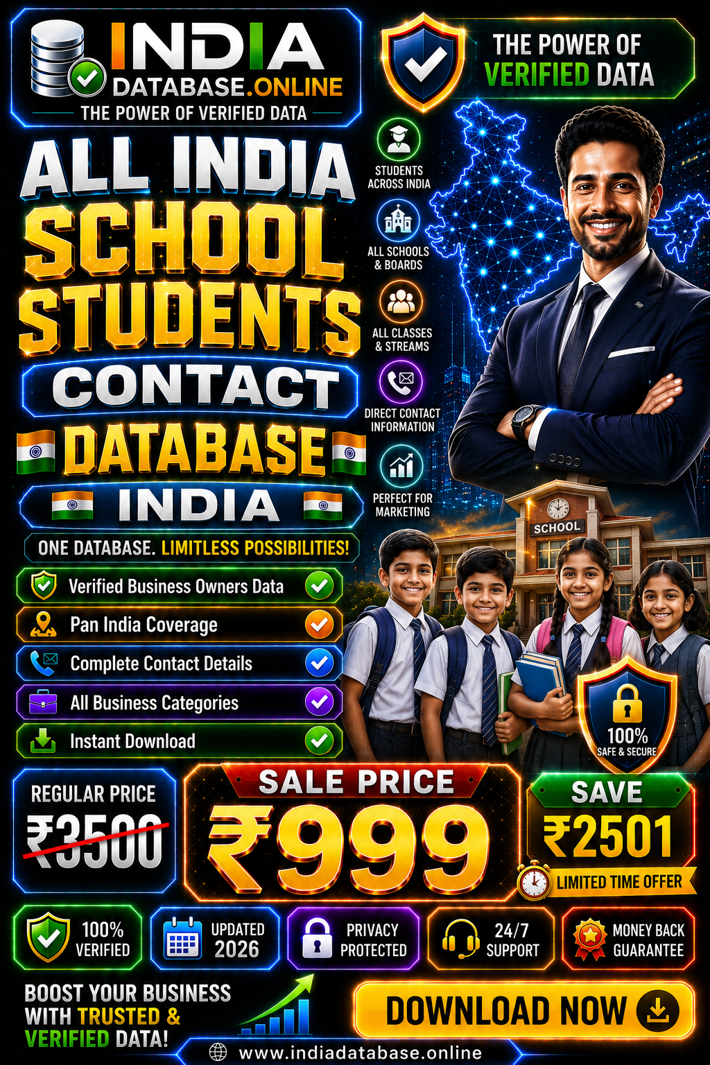All India School Students Contact Database Updated 2026