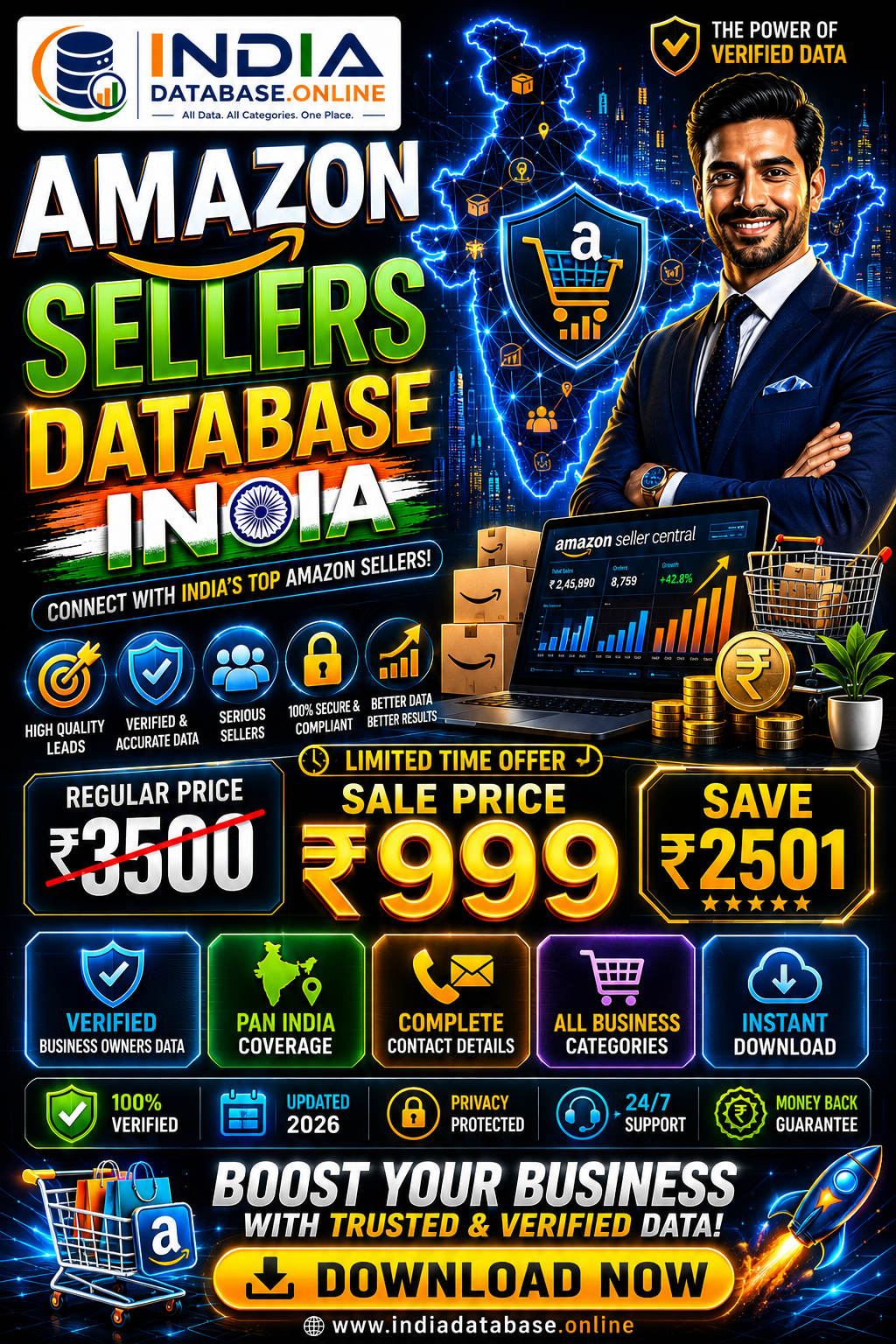 Amazon Sellers Database India Updated 2026