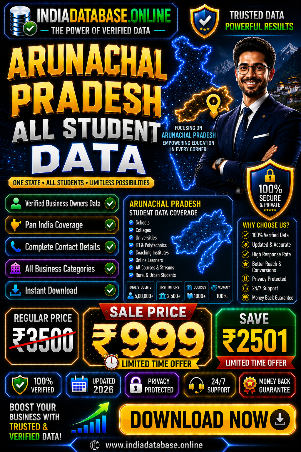 Arunachal Pradesh all student data Updated 2026