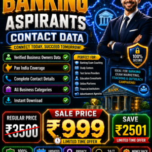 Banking Aspirants Contact Data Updated 2026