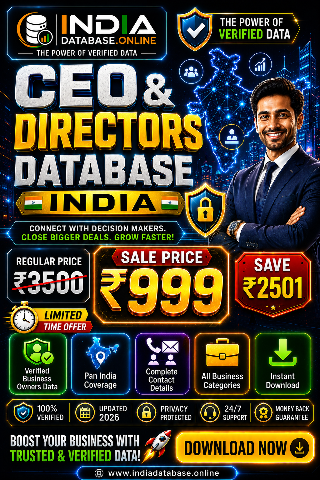 CEO & Directors Database India Updated 2026