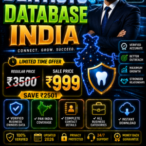 Dentists Database India Updated 2026
