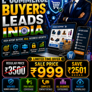 E-commerce Buyers Leads India Updated 2026