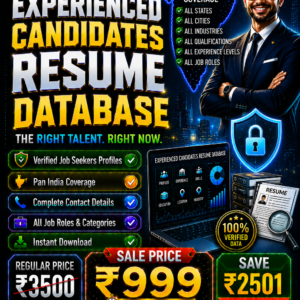 Experienced Candidates Resume Database Updated 2026