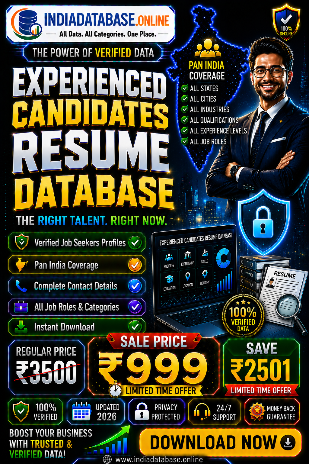 Experienced Candidates Resume Database Updated 2026