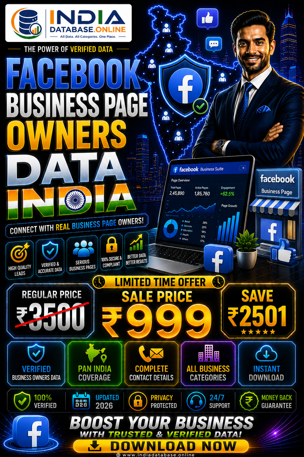 Facebook Business Page Owners Data Updated 2026