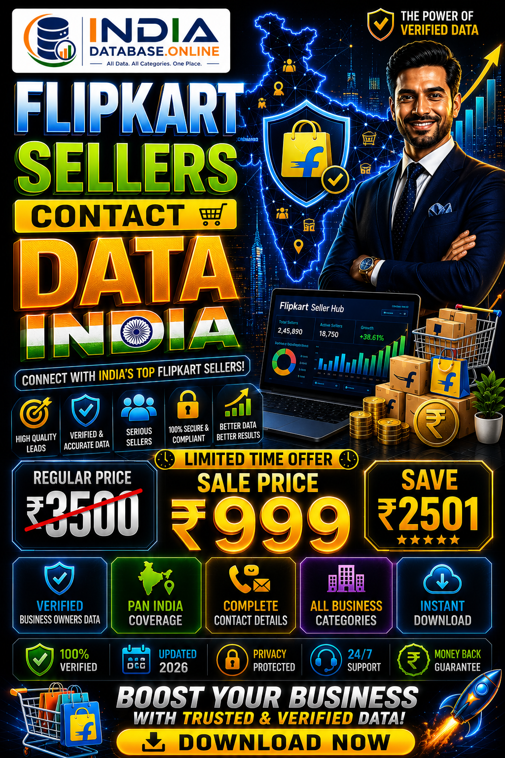 Flipkart Sellers Contact Data Updated 2026