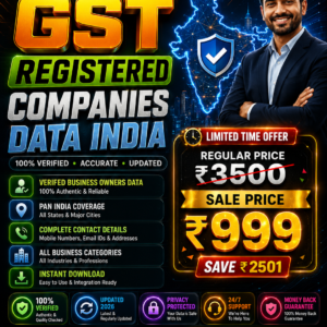 GST Registered Companies Data India Updated 2026