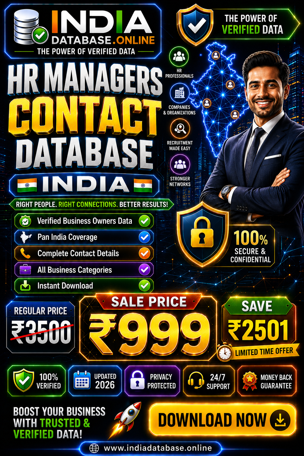 HR Managers Contact Database India Updated 2026