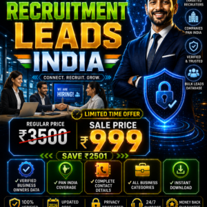 HR Recruitment Leads India Updated 2026