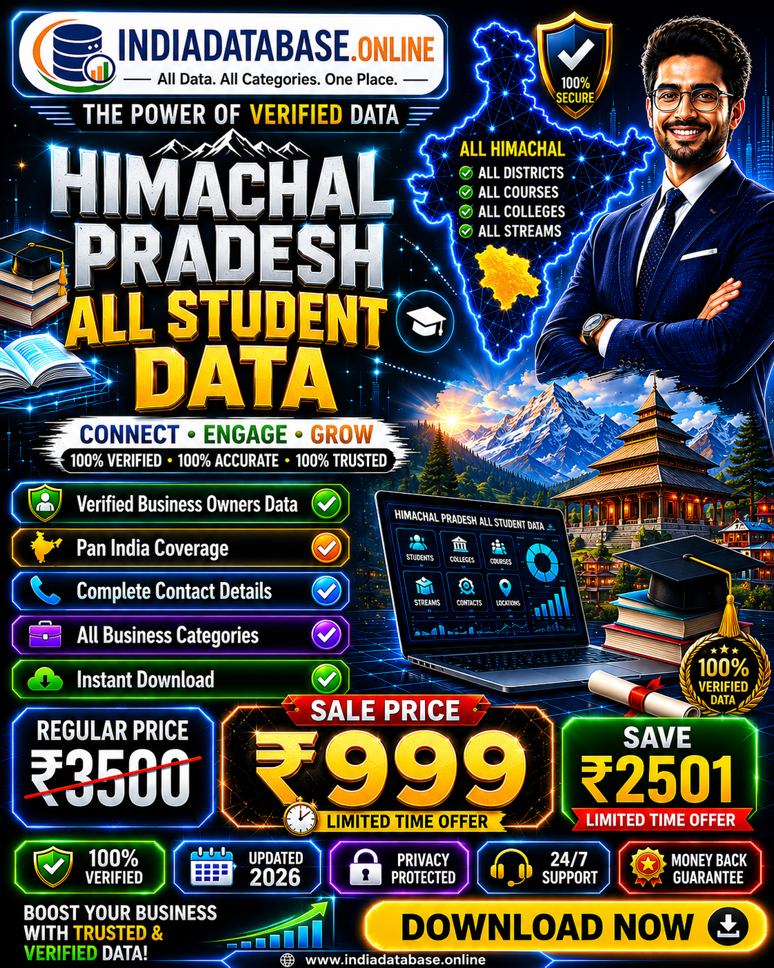 Himachal Pradesh all student data Updated 2026