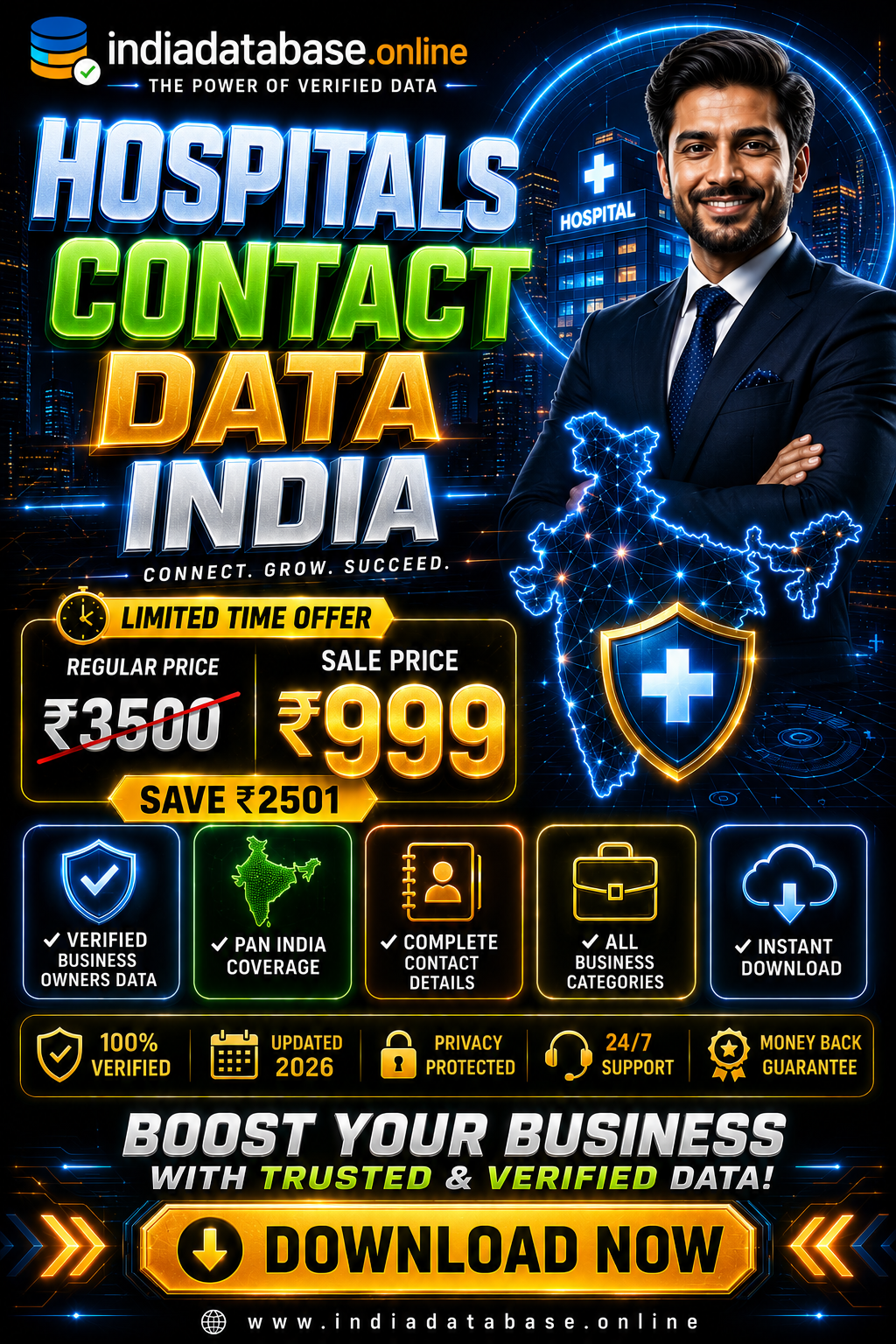 Hospitals Contact Data India Updated 2026