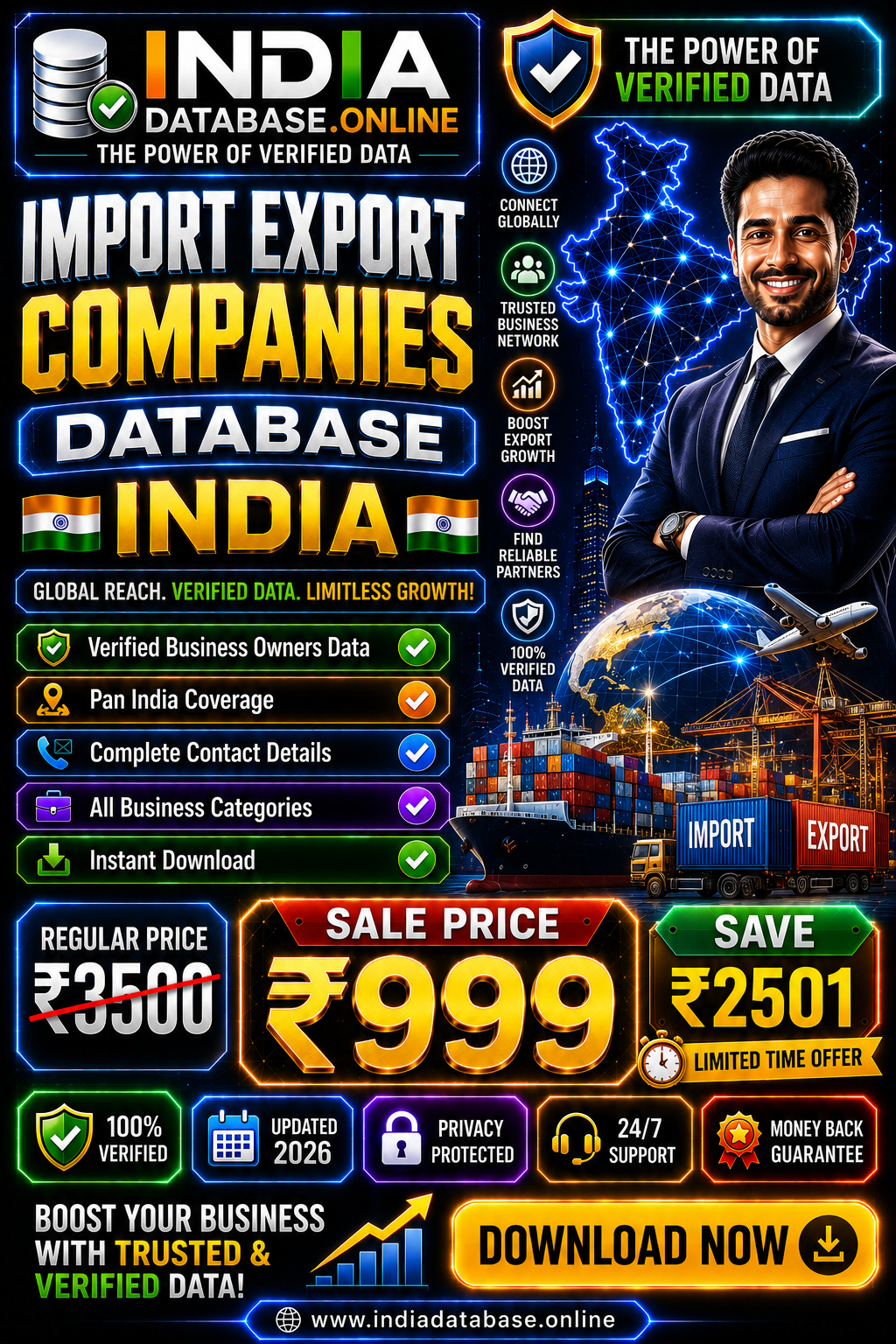 Import Export Companies Database India Updated 2026