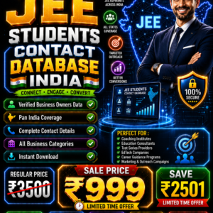 JEE Students Contact Database Updated 2026