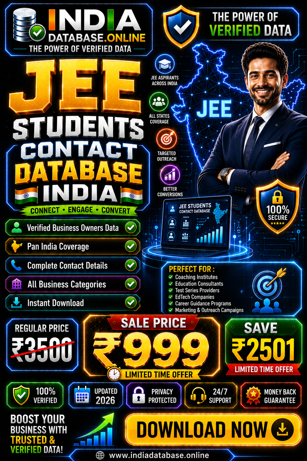 JEE Students Contact Database Updated 2026