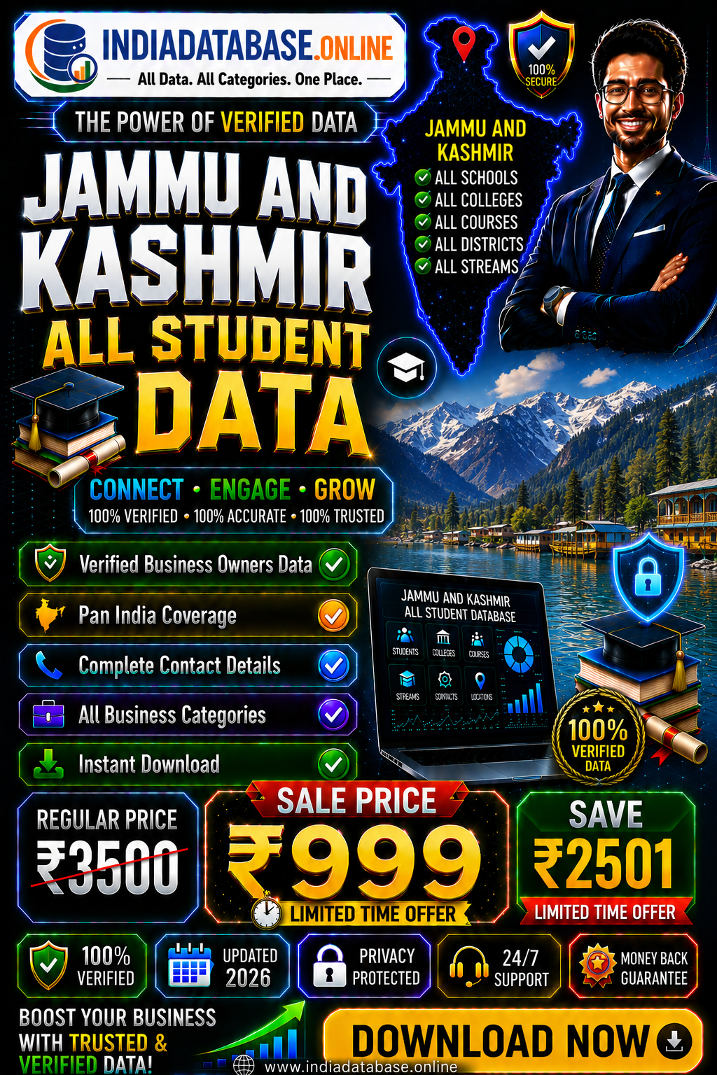Jammu and Kashmir all student data Updated 2026