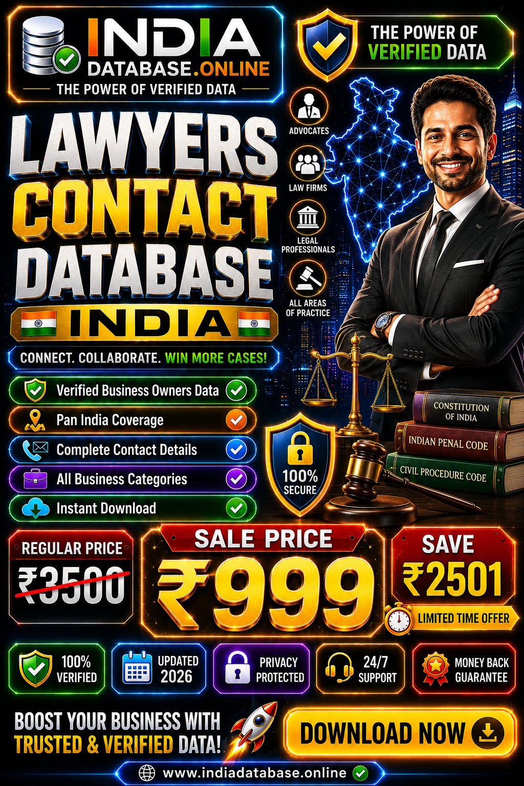 Lawyers Contact Database India Updated 2026