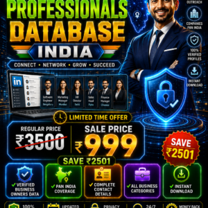 LinkedIn Professionals Database India Updated 2026