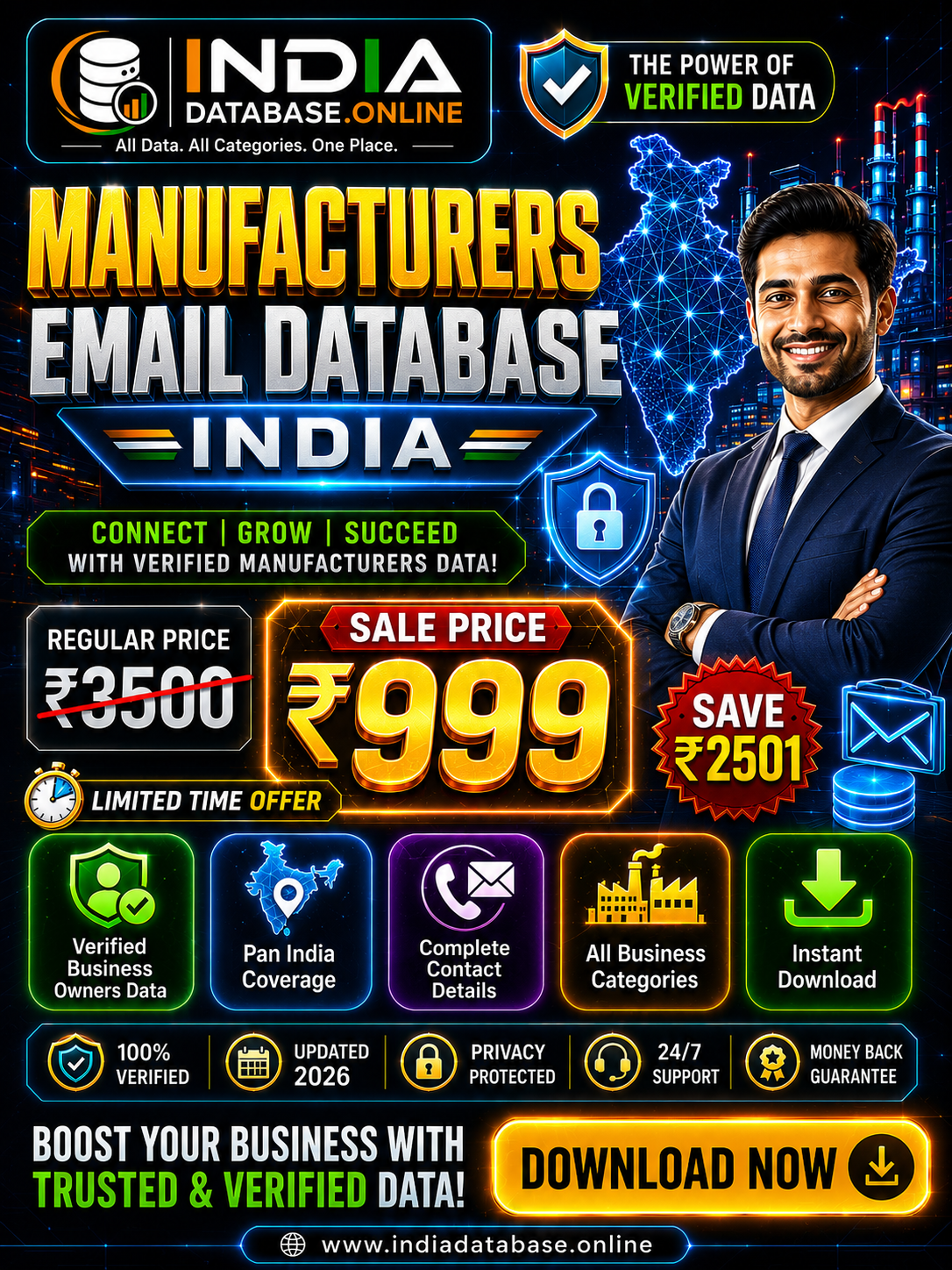 Manufacturers Email Database India Updated 2026