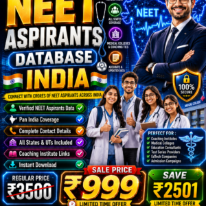 NEET Aspirants Database India Updated 2026