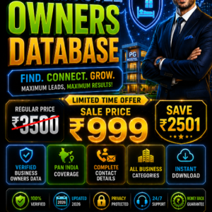 PG & Hostel Owners Database Updated 2026