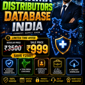 Pharma Distributors Database India Updated 2026