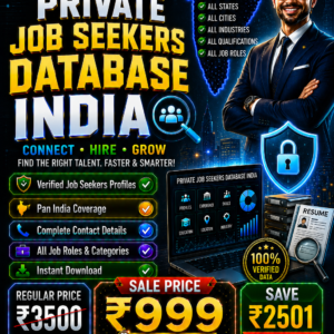 Private Job Seekers Database India Updated 2026
