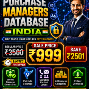 Purchase Managers Database India Updated 2026