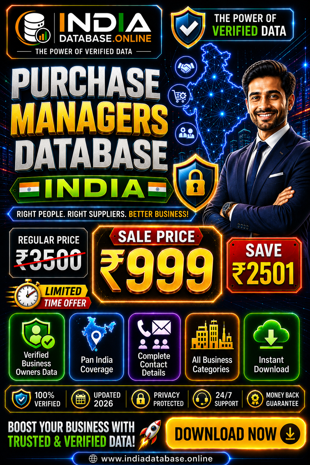 Purchase Managers Database India Updated 2026