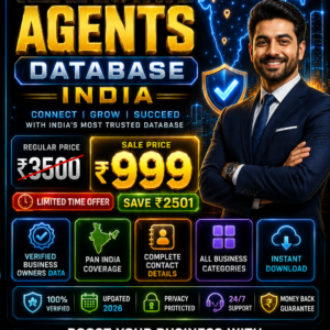 Real Estate Agents Database India Updated 2026