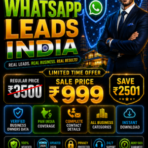 Real Estate WhatsApp Leads India Updated 2026