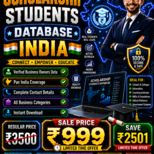 Scholarship Students Database Updated 2026