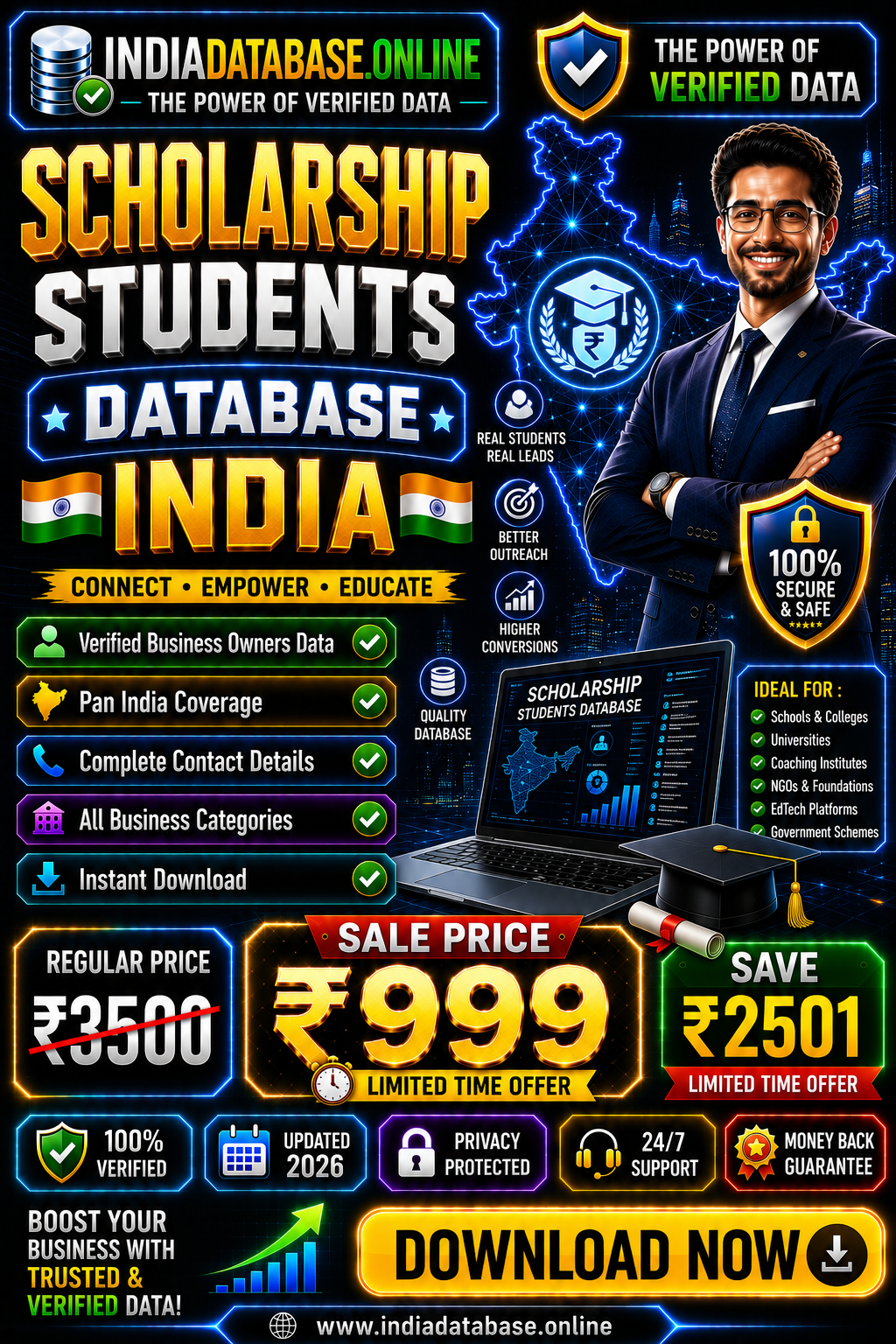 Scholarship Students Database Updated 2026