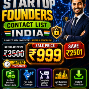 Startup Founders Contact List India Updated 2026