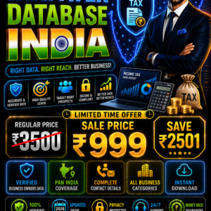 Taxpayer Database India Updated 2026