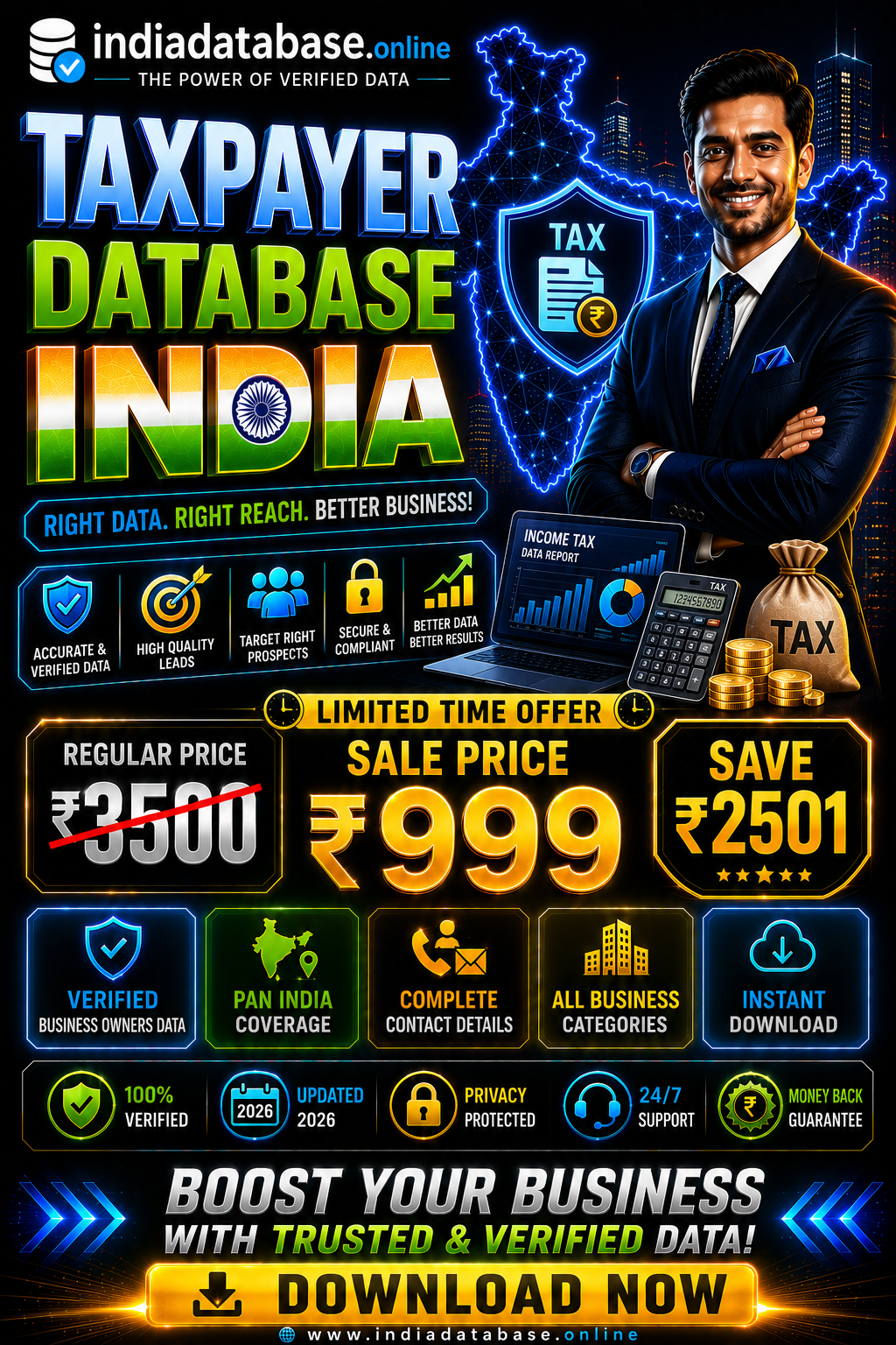 Taxpayer Database India Updated 2026