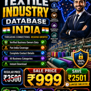 Textile Industry Database India Updated 2026