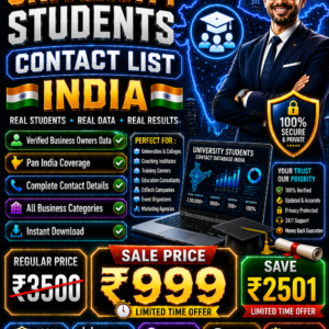 University Students Contact List Updated 2026
