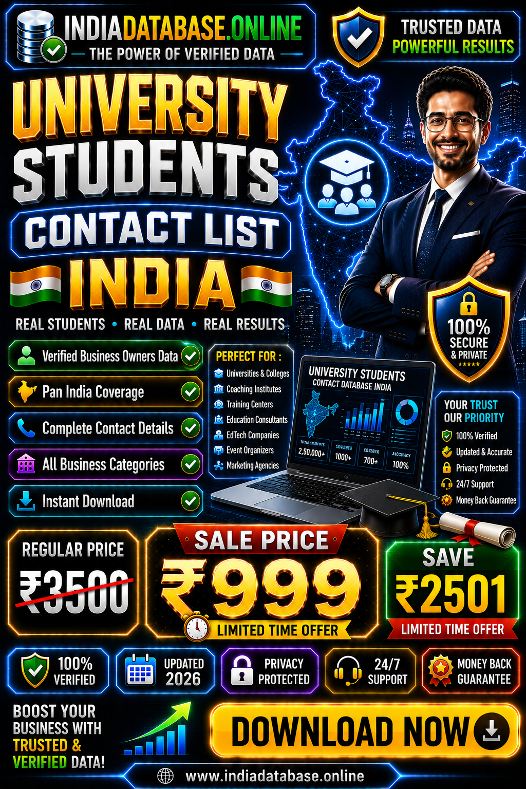 University Students Contact List Updated 2026