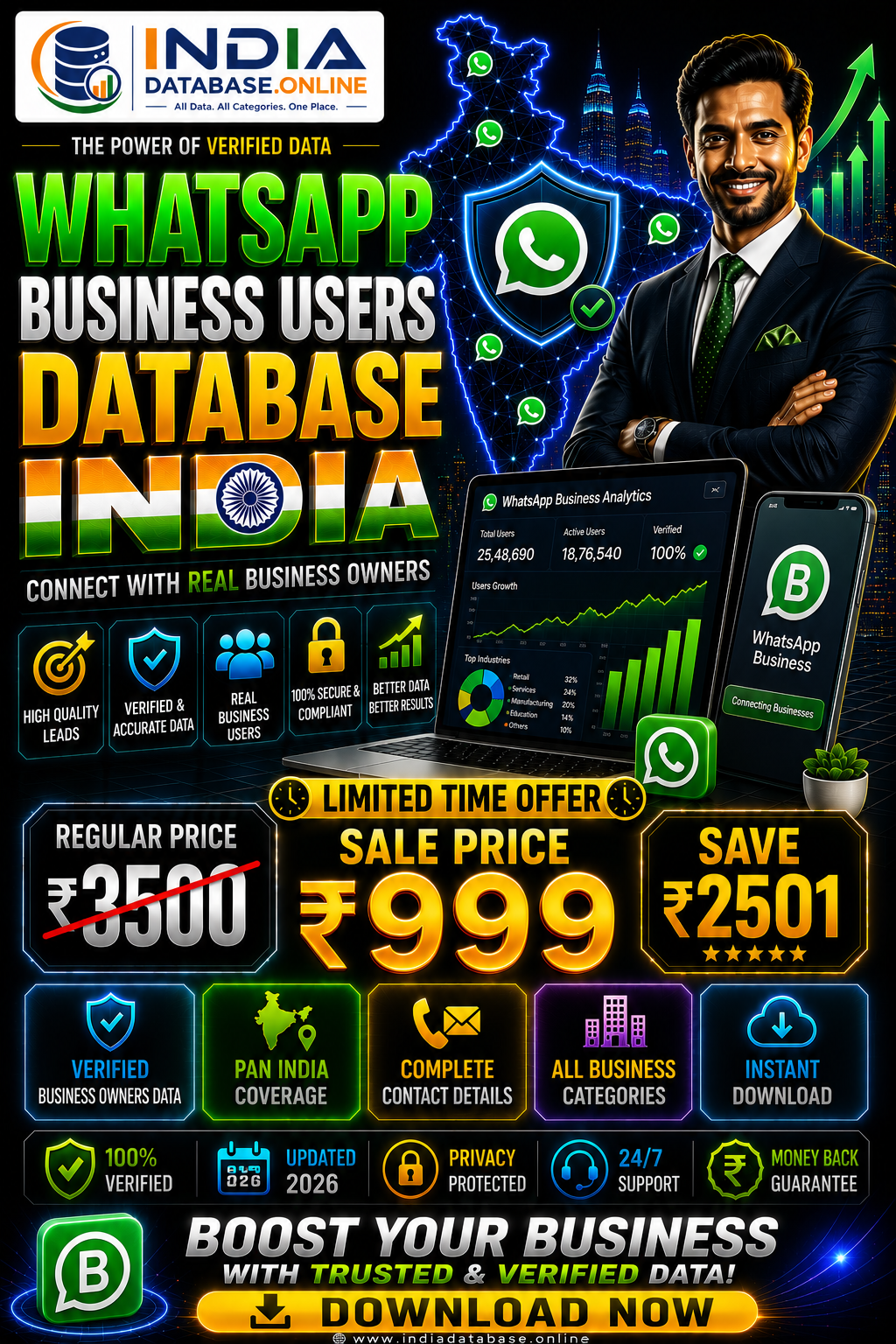 WhatsApp Business Users Database Updated 2026