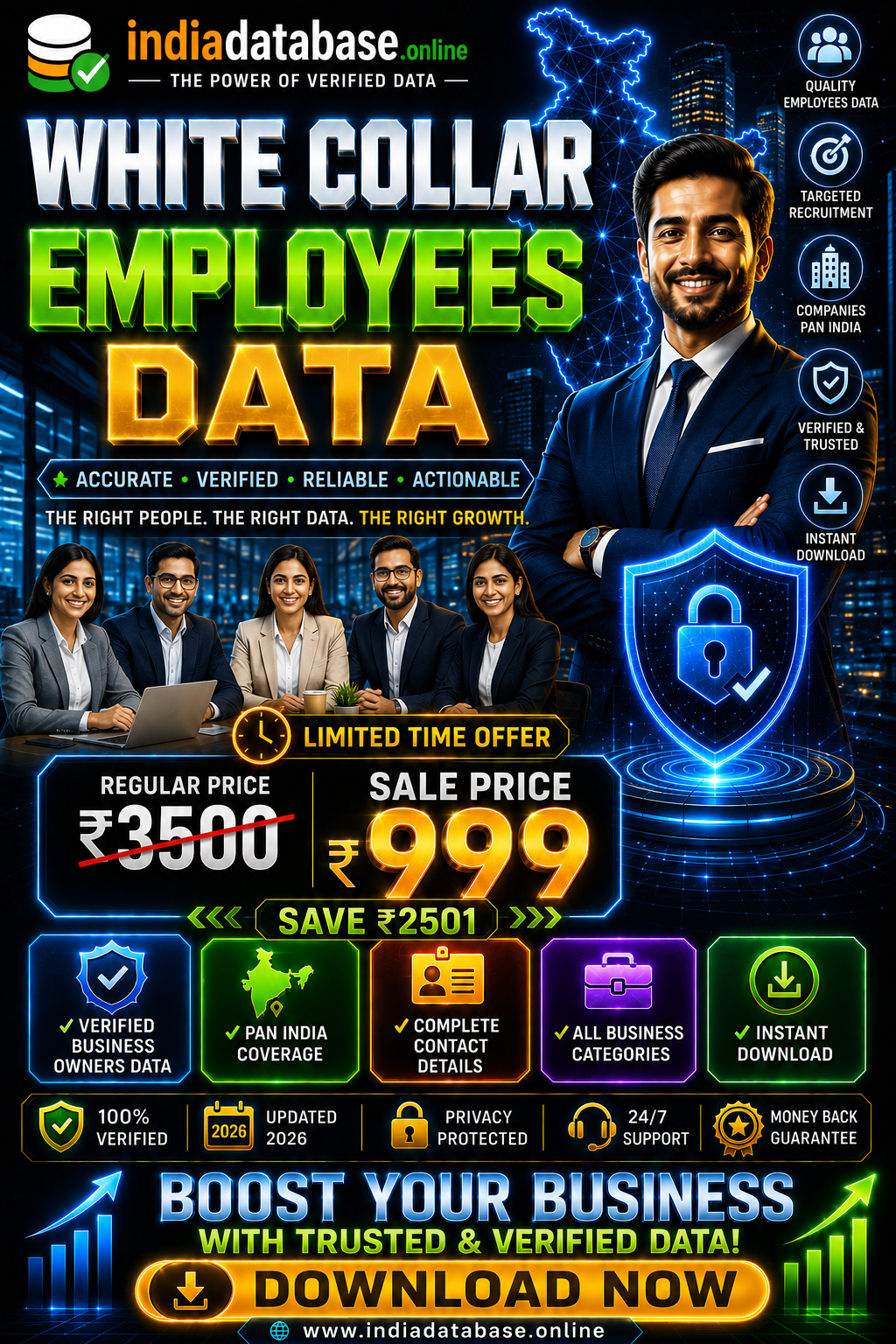 White Collar Employees Data Updated 2026