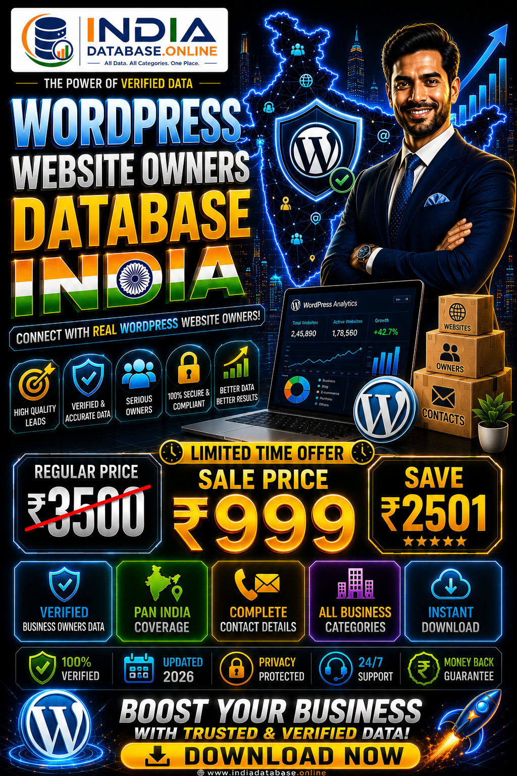 WordPress Website Owners Database Updated 2026