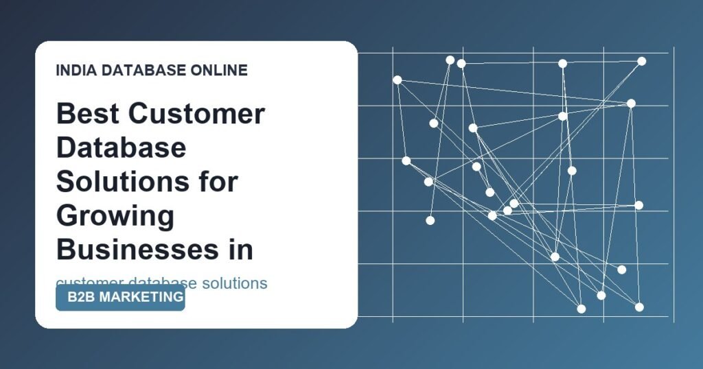 customer database solutions India cover image